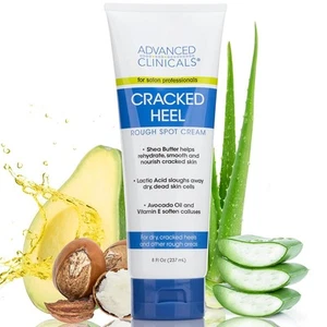 Advanced Clinicals Cracked Heel 8 Fl Oz (Pack of 1), Foot Lotion - Picture 1 of 7