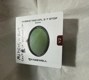 ¿Faltan piezas? Filtro híbrido magnético Freewell V2 VND/CPL 3-7 paradas 82 mm A1 - Imagen 1 de 14