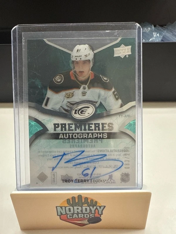 2018-19 Upper Deck Ice - Ice Premieres Autographs 2019-20 Upper Deck Ice Update - Image 1 of 2