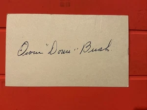 Donie Bush🔥🔥MLB Debut: 1908 Detroit Tigers🔥🔥Rare Auto Postcard 🔥🔥 - Picture 1 of 2