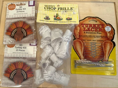 Volantes para picar Regency + alfileres Lacer + kits de pavo 3D cena de acción de gracias ENVÍO GRATUITO Foto 1 de 4