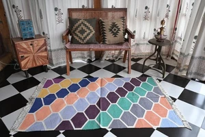 Rugmoda Teppich Waben Mehrfarbig - Bild 1 von 5