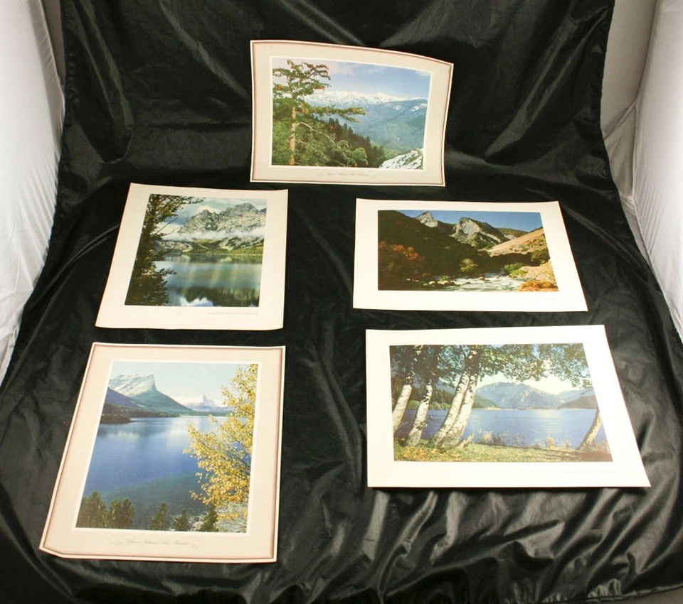 Lot of 5 Chevron Gas Scenic Lithographs Prints California Standard Oil Co  v1y13 - Image 1 of 1