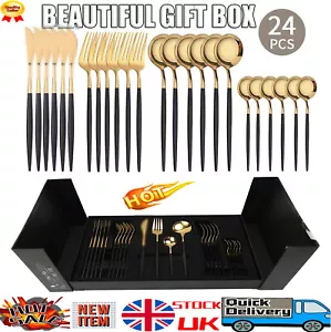 Cutlery Set 24 Piece Richmond 6 Person Settings Stainless Steel Utensil Set - Picture 1 of 12