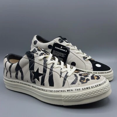 Converse Brain Dead One Star 斑马猎豹/豹波尔卡圆点 163167C 女式 11.5 — 第 1/4 张图片