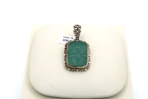 Stephen Dweck Sterling Silver Jade Pendant - Picture 1 of 3
