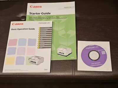 Canon Faxphone L90 Instruction Basic Operation Guide, Software CD, Starter Guide - Image 1 of 4