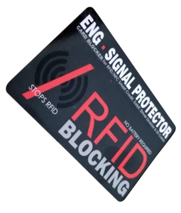 10 CARDS RFID SIGNAL BLOCKING & CREDIT CARD PROTECTOR VON-ENG RACING - Picture 1 of 15