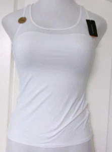 Camiseta sin mangas Wacoal suavizante espalda deportiva estilo 815378 blanca - Imagen 1 de 3