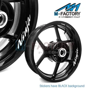 Wheel Decal 17'' Rim Sticker Tape Set For Kawasaki NINJA ZX6R 1995-2020 - Picture 1 of 22