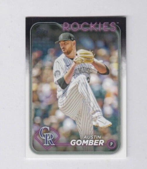 (12) Austin Gomber 2024 TOPPS SERIES 1 BASE CARD LOT #340 COLORADO ROCKIES - Image 1 of 1