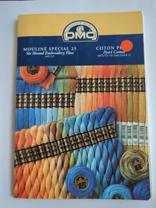 DMC Creative World  Color Card Sampler  w/ Cotton Thread Framed Advertising - Picture 1 of 5