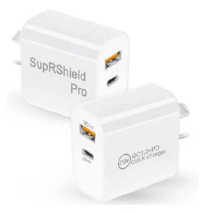 25W Fast Charger Dual Port USB+PD Wall Charger Adapter For iPhone 14 13 Pro Max - Picture 1 of 13