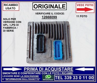 CENTRALINA INIEZIONE GPL LPG DI FABBRICA / DI SERIE ORIGINALE OPEL CORSA E 1.4 - Immagine 1 di 4