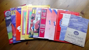 SELECTION OF 13 ALDERSHOT (HOME) PROGRAMMES. - Picture 1 of 5
