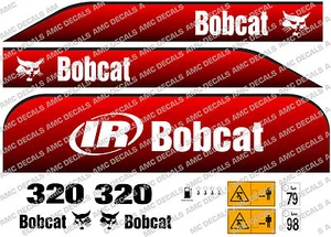 BOBCAT 320D MINI SET DECALCOMANIA SCAVATORE - Foto 1 di 1