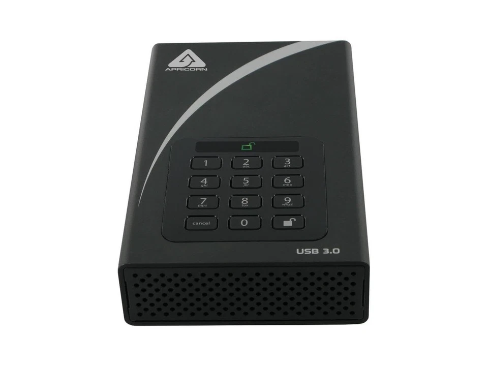 Apricorn 4TB Aegis Padlock DT 256-bit Encryption USB 3 Hard Drive (ADT-3PL256... - Image 1 of 1