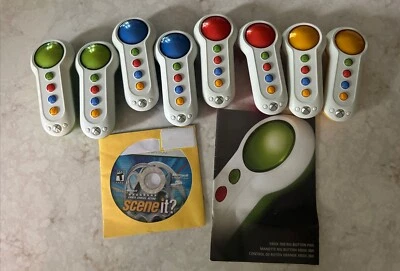 Microsoft Xbox 360 Scene It Zumbador Inalámbrico Botón Grande Lote de 8 Mandos a Discos... Foto 1 de 4