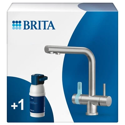 BRITA mypure P1 3-Way Water Filter Tap, Rectangle, Reduces Chlorine & Limescale - Image 1 of 4