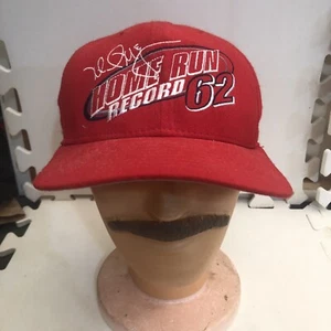 Mark McGwire Home Run Record 62 VTG Snapback Baseball Cap Hat New Era Cardinals - Picture 1 of 7
