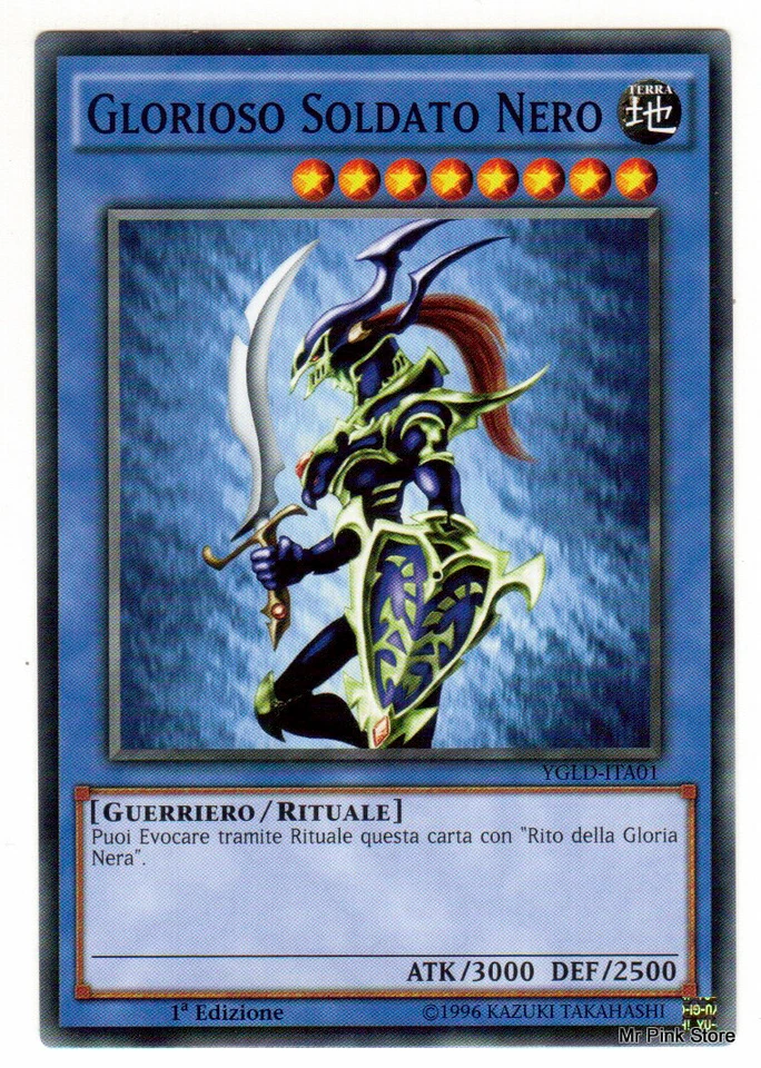 GLORIOSO SOLDATO NERO  in Italiano YGLD-ITA01 Comune YUGIOH - Immagine 1 di 1