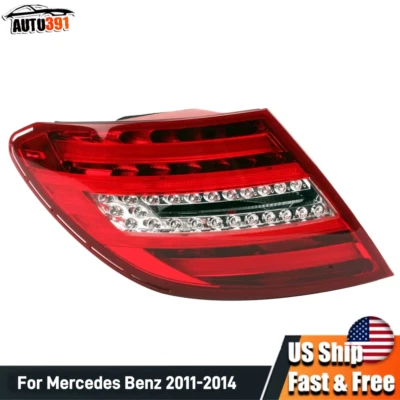 Luz trasera del conductor izquierdo freno apto para Mercedes-Benz W204 C250 C300 C350 2011-2014 Foto 1 de 4
