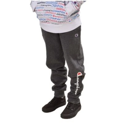 Champion Kids Boys' Classic Script Logo Joggers, Granite Size XL - Image 1 of 4