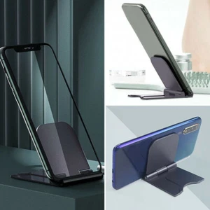 2x Adjustable Cell Phone Holder Stand Folding Foldable Thin Cradle Desk Mounts - Zdjęcie 1 z 12