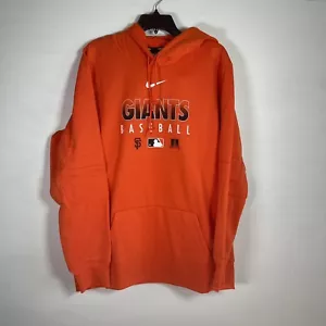 SUDADERA CON CAPUCHA NIKE SAN FRANCISCO GIANTS TALLA XL $80 AL POR MENOR NUEVA CON ETIQUETAS MLB NARANJA NKXB-89L - Imagen 1 de 5