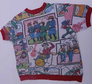 HEY HEY WERE THE MONKEES BAND 1960ER KINDER SWEATSHIRT COMIC STRIP DESIGN - Bild 1 von 10