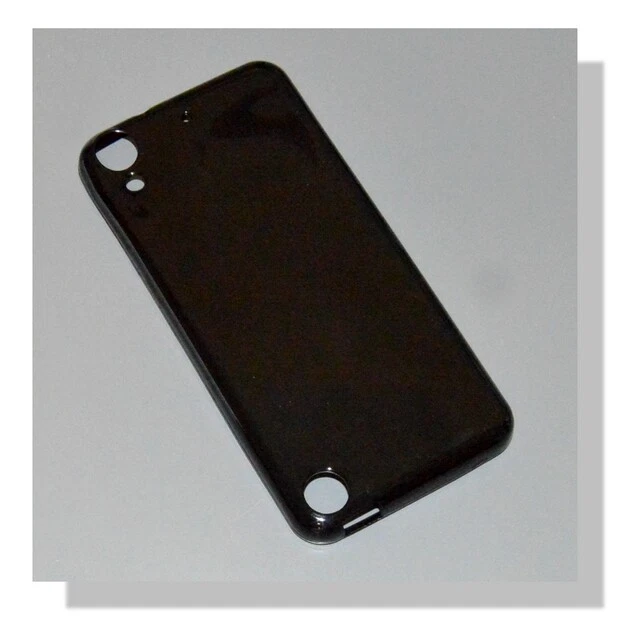 Custodia Silicone Back Case Fluo Cover Gel Glitter Sottile Htc Desire 530 Nera - Immagine 1 di 4