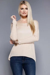 DOLCE CABO WOMEN'S CASHMERE BLEND SWEATER 3 COLORS SIZE S,M,L, STYLE #32443 NWT - Picture 1 of 9