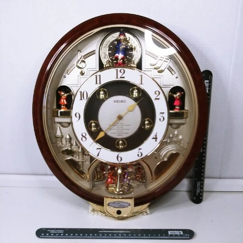 Seiko Large Wall Clock That Plays Melodies Hey Jude Battery Powered Cover