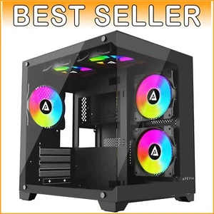 Vielseitiger Prism Gaming Cube - Micro-ATX mit ARGB & Wasserkühlung Unterstützung - Bild 1 von 9