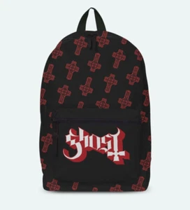 Ghost Red Grucifix Logo Official Rocksax Rucksack Nameless Ghouls Kiss 80s - Bild 1 von 1