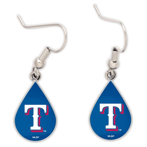 Texas Rangers Tear Drop Earrings Cover