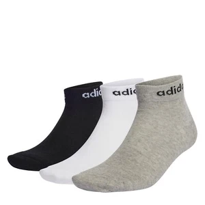 Adidas Womens T Lin Ankle 3p Trainer Sock Socks - Picture 1 of 1