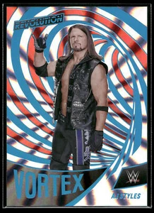 2022 Revolution WWE AJ Styles VORTEX INSERT SUNBURST PARALLEL /99 SP Raw #18 🔥 - Picture 1 of 2