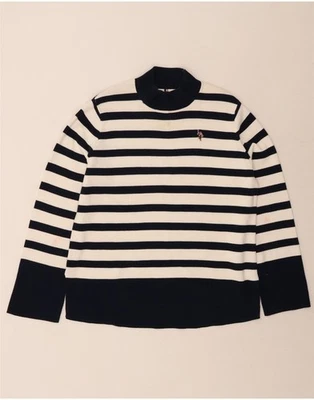 EE. UU. POLO ASSN. Suéter jersey cuello tortuga para mujer Reino Unido 16 grande negro DN33 Foto 1 de 4