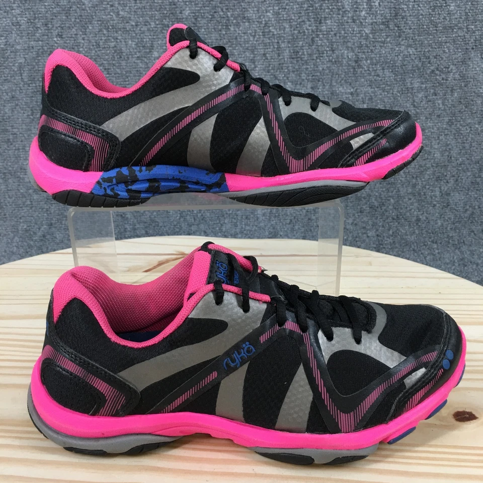 Ryka Shoes Womens 6.5 M Influence Athletic Training Sneakers Black Pink Lace Up - Image 1 of 4
