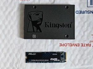 COMBO PNY & KINGSTONE CS1030 250GB M.2 SSD & SA400S37/240GB 2.5 SSD USE !!! - Picture 1 of 4