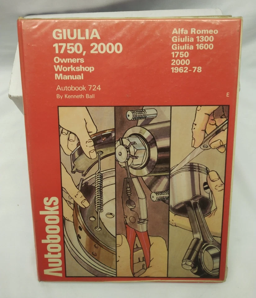 Autolibros #724 Manual de taller ALFA ROMEO GIULIA 1300 1600 1750 2000 1962-78 Foto 1 de 4