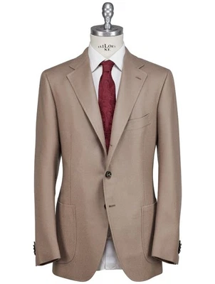 NUEVO BLAZER CESARE ATTOLINI BEIGE LANA DE CORDERO CACHEMIR EE. UU. 38 - UE 48 ABX124 Foto 1 de 4