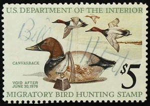 U.S. Used Stamp Scott #RW42 $5 Federal Duck Hunting. Fine - Very Fine. Choice! - Picture 1 of 2
