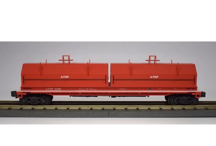 K-LINE 3-RL O SCALE #91960 ATSF SANTA FE DIE-CAST COIL CAR W/LOAD K676-1052