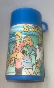1984 Scooby Doo Aladdin Thermos Only For Lunchbox W/ Scrappy & Gang - Picture 1 of 7