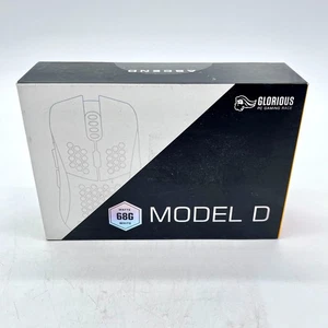 Glorious PC Gaming Race Model D Wired Gaming Mouse - Matte White (GD-WHITE) NEW - Picture 1 of 4