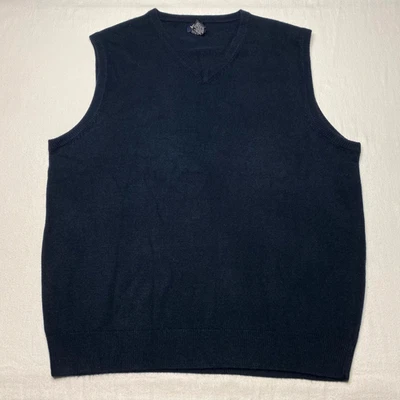 Chaleco Suéter Dockers Para Hombres Talla L Azul Marino Tejido Cuello en V Elastizado Ligero 100% Acrílico Foto 1 de 4