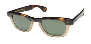 NEW GARRETT LEIGHT LO-B SUNGLASSES PLASTIC WOMENS FULL-RIM OVAL CAP 46-23-145 - Picture 1 of 8