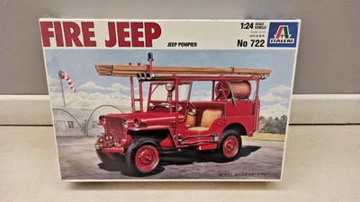 ITALERI 722 1:24 JEEP POMPIER - NUOVO CELLOPHANE PERFETTO - Immagine 1 di 3